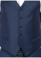 Gilet slim fit Emmanuelle Khanh-Bleu saphir - 444533