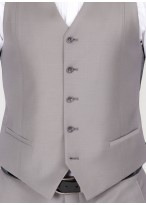Gilet slim fit Emmanuelle Khanh-Gris perle - 411524