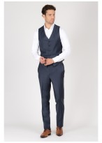 Gilet slim fit Emmanuelle Khanh-Bleu pétrole - 441447
