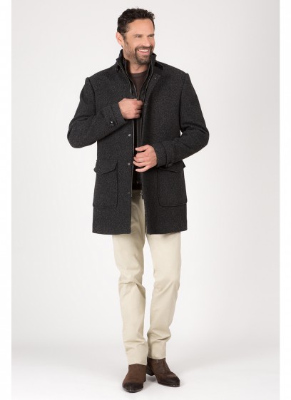 Stand collar coat Emmanuelle Khanh