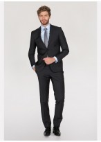 Costume Slim Fit T.G di Fabio-Gris anthracite - 61U60/1/7