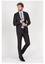 Costume Slim Fit T.G di Fabio-Gris anthracite - 61U60/1/7