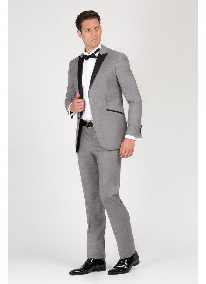 Smoking semi-slim col pointe Lanificio F.LLI Cerruti
