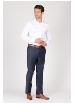 Pantalon slim fit Emmanuelle Khanh -Bleu pétrole - 441447