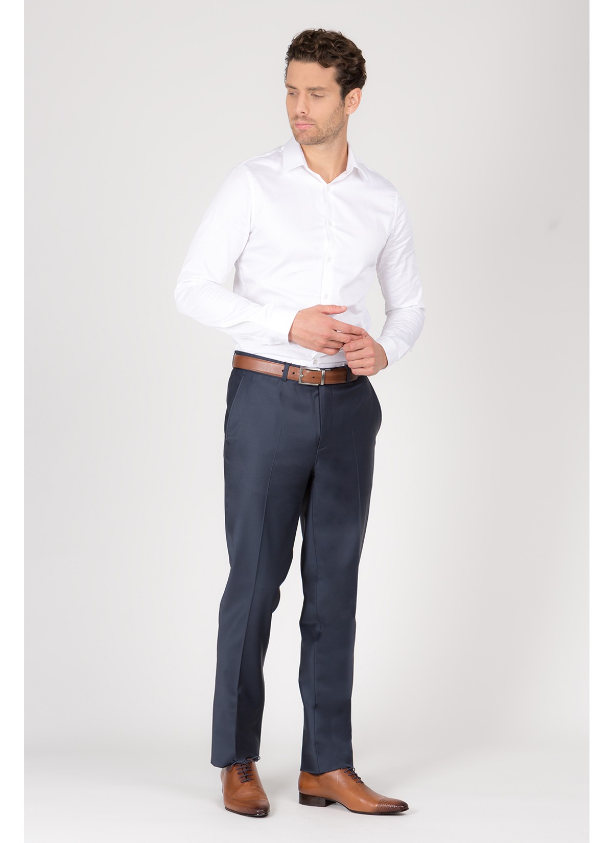 Slim Fit trousers Emmanuelle Khanh 87 - Petrol blue