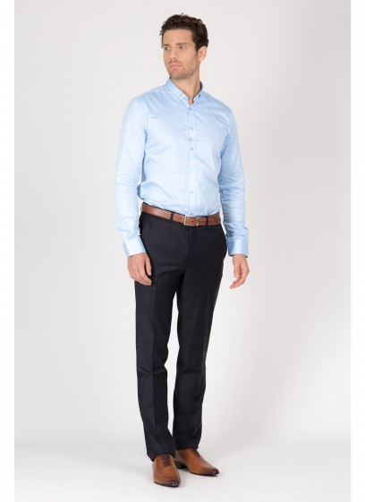 Pantalon slim fit Emmanuelle Khanh -Bleu pétrole - 441447