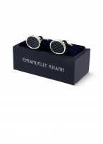 circular cufflinks Emmanuelle Khanh