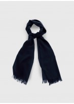 Foulard uni Emmanuelle Khanh-Bleu marine