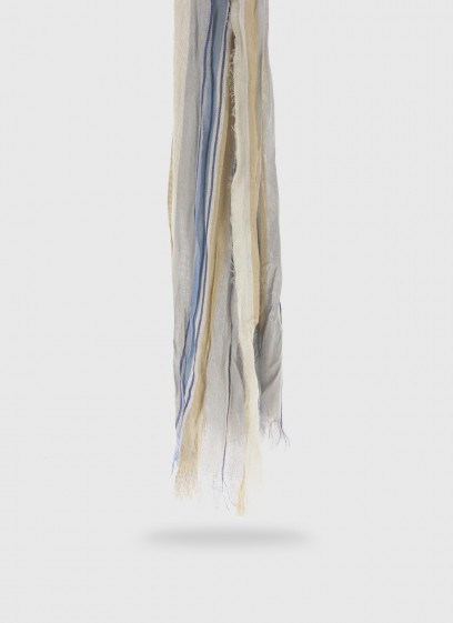 Chèche effet froissé à rayures emmanuelle Khanh