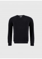 Pull col rond en coton Emmanuelle Khanh-Noir