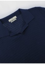 Polo en coton manches courtes Emmanuelle Khanh-Denim 