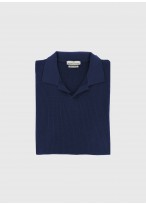 Polo en coton manches courtes Emmanuelle Khanh-Denim 