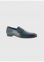 Mocassin en cuir Emmanuelle Khanh_87 Bleu pétrole