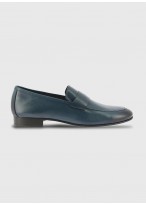 Mocassin en cuir Emmanuelle Khanh_87 Bleu pétrole