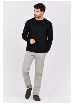 Pull col rond en coton Emmanuelle Khanh-Noir