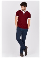 Polo col chemise Emmanuelle Khanh-Rouge