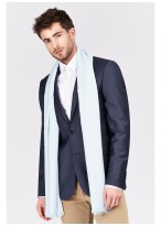 Foulard uni Emmanuelle Khanh-Bleu ciel
