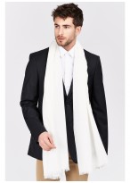 Foulard uni Emmanuelle Khanh-Blanc cassé