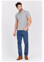 Polo en coton uni Emmanuelle Khanh -Anthracite