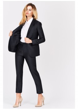 Veste tailleur slim fit Emmanuelle Khanh-Gris anthracite - 91701-1-1