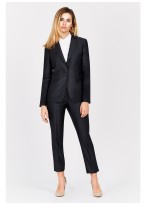 Veste tailleur slim fit Emmanuelle Khanh-Gris anthracite - 91701-1-1