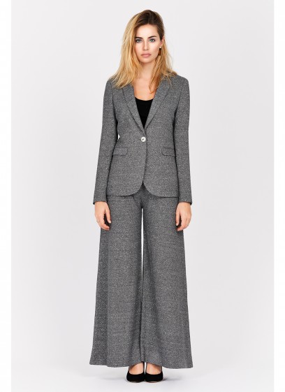 Veste tailleur slim fit Emmanuelle Khanh-Gris chiné - 6277-30