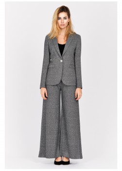 Veste tailleur slim fit Emmanuelle Khanh-Gris chiné - 6277-30