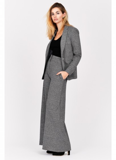 Veste tailleur slim fit Emmanuelle Khanh-Gris chiné - 6277-30