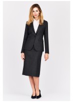 Veste tailleur slim fit Emmanuelle Khanh-Carreaux gris - 56-0143-3