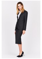 Veste tailleur slim fit Emmanuelle Khanh-Carreaux gris - 56-0143-3