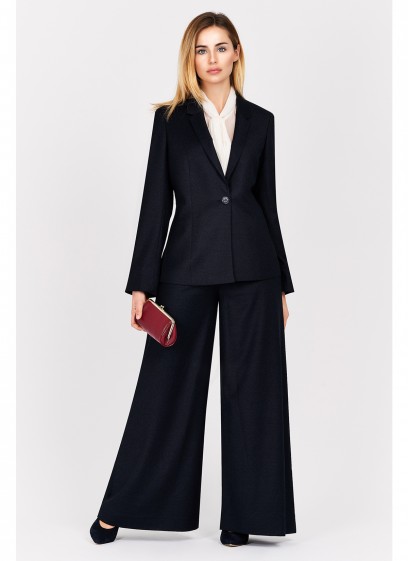 Veste tailleur slim fit Emmanuelle Khanh-Bleu nuit - 1054-9