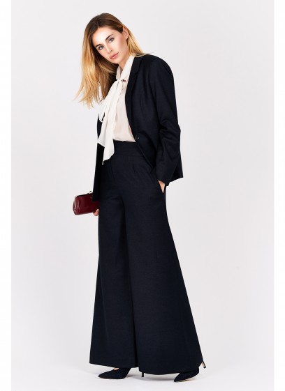 Veste tailleur slim fit Emmanuelle Khanh-Bleu nuit - 1054-9