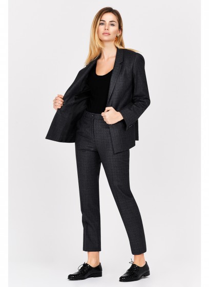 Veste tailleur slim fit Emmanuelle Khanh-Gris - 4070F-306