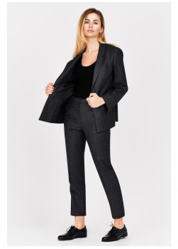 Veste tailleur slim fit Emmanuelle Khanh-Gris - 4070F-306