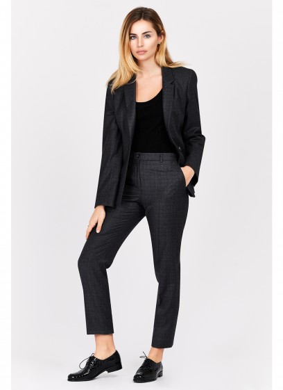 Veste tailleur slim fit Emmanuelle Khanh-Gris - 4070F-306