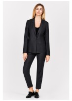 Veste tailleur slim fit Emmanuelle Khanh-Gris - 4070F-306