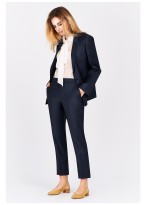 Pantalon slim fit Emmanuelle Khanh-Bleu pétrole - 441447