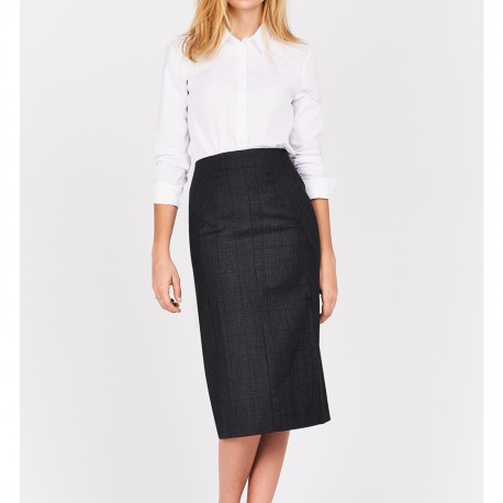 Jupe Vintage Emmanuelle Khanh Taille 34 - Style Trapèze Bleu - Occasion Très Bon état