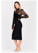 Jupe crayon Emmanuelle khanh-Noir - 3266-2-5