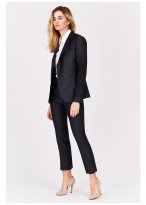Pantalon slim fit Emmanuelle Khanh-Gris anthracite - 91701-1-1