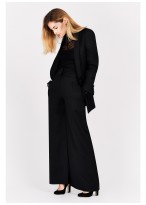 Pantalon large taille haute Emmanuelle khanh-Noir - 3266-2-5