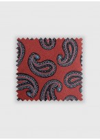 Cravate en soie à motif cashmere Emmanuelle Khanh -Cashmere rouge