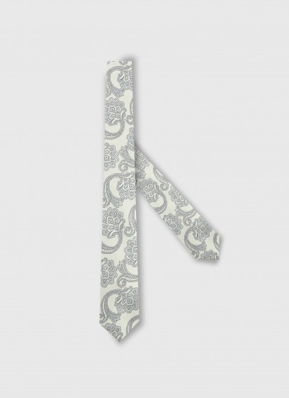Paisley silk tie by Emmanuelle Khanh
