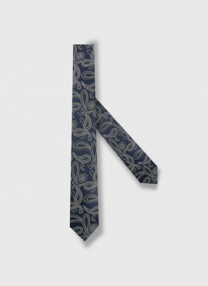 Paisley silk tie by Emmanuelle Khanh
