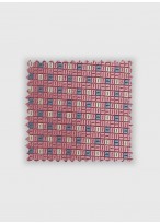 Cravate en soie à motif fantaisie Emmanuelle Khanh -Petits carreaux roses - 4297 6