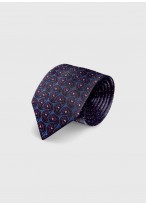 Cravate en soie à motif cashmere Emmanuelle Khanh -Cashemere violet rose