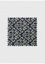Cravate en soie à motif fantaisie Emmanuelle Khanh -Anthracite motifs gris - 4550 1