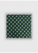 Cravate en soie à carreaux Emmanuelle Khanh -Marine et vert - 4403 2