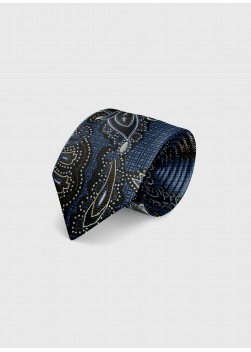 Fancy pattern silk tie emmanuelle khanh