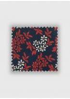 Cravate en soie motif liberty Emmanuelle Khanh -Marine et rouge fleurs - 4507 2